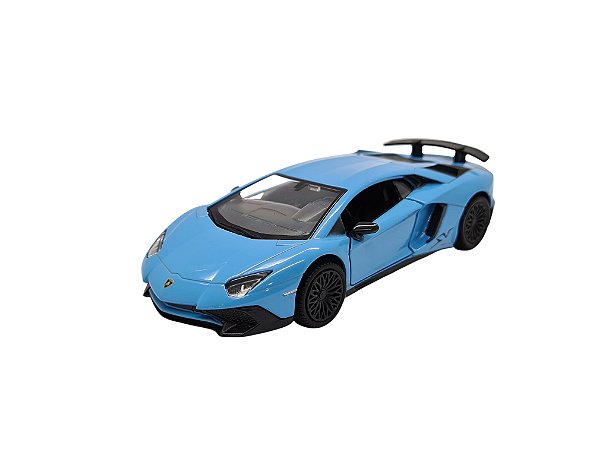 Miniatura Lamborghini Aventador Sv 2015 Azul Metal 1:36