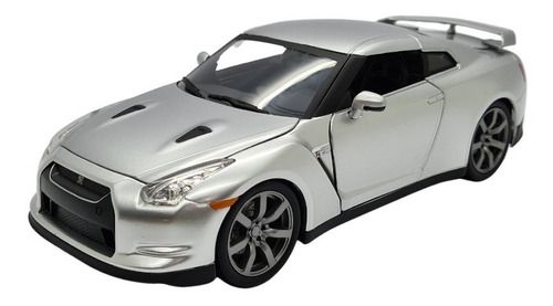 Miniatura Nissan Gtr Prata Velozes E Furioso Metal Jada 1:24