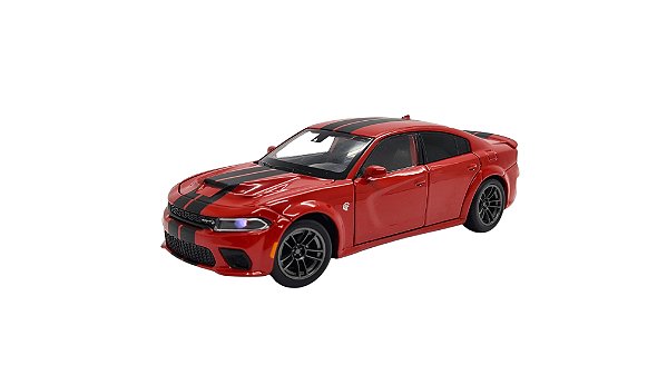 Miniatura Dodge Charger SRT 2020 Vermelho Acende LuzSom 1:32
