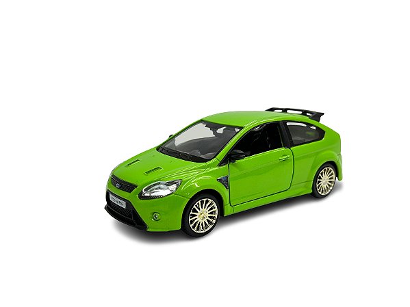 Miniatura Ford Focus RS Verde Acende Luz e Som 1:32
