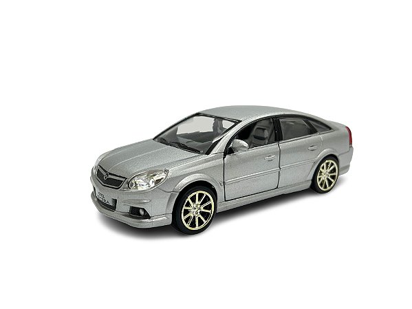 Miniatura Opel Vectra Prata Acende Luz e Som 1:32