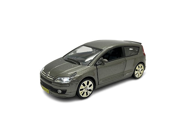 Miniatura Citroen C4 VTR Branco Acende Luz e Som 1:32