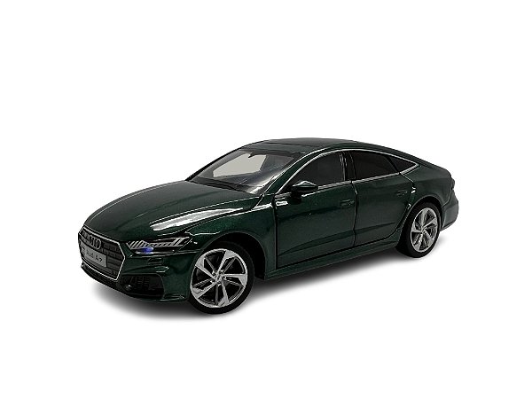 Miniatura Audi A7 Verde Acende Luz E Som Metal 1:32