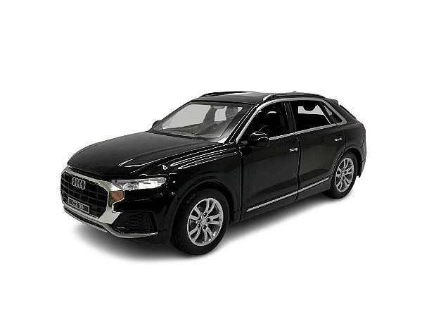 Miniatura Audi Q8 Preto Acende Luz E Som Metal 1:32