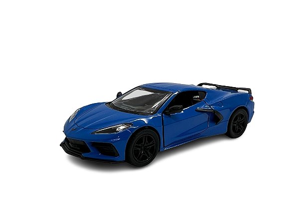 Miniatura Chevrolet Corvette C8 Azul Metal 1:36