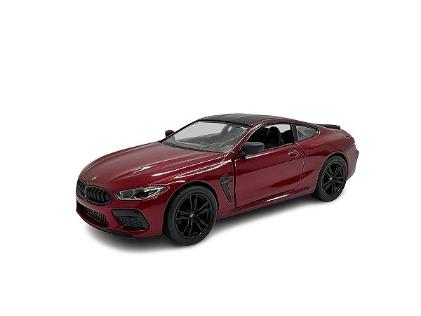 Miniatura BMW M8 Competition Coupe Bordô Metal 1:38