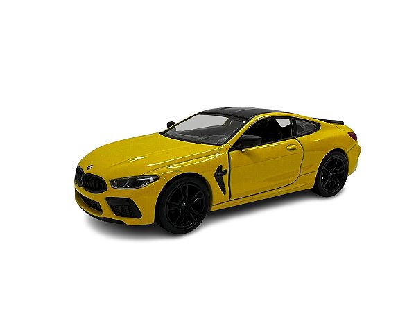 Miniatura BMW M8 Competition Coupe Amarelo Metal 1:38