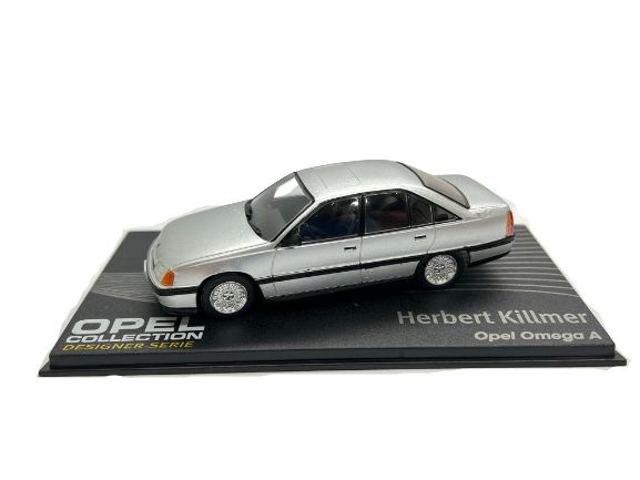 Miniatura Opel Omega Prata Metal Escala 1:43