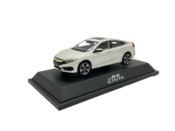 Miniatura Honda Civic Branco Metal Escala 1:43