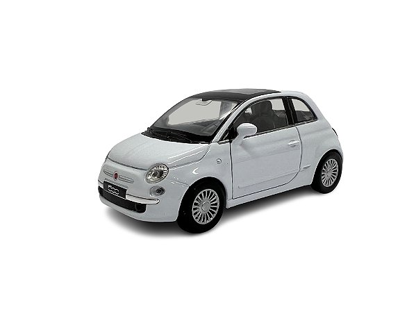 Miniatura Fiat 500 Branco Welly Metal 1:34