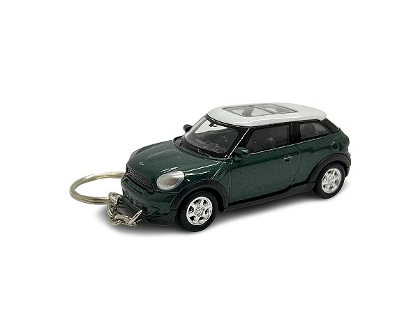 Miniatura Chaveiro Mini Cooper S Paceman Verde Metal 1:64