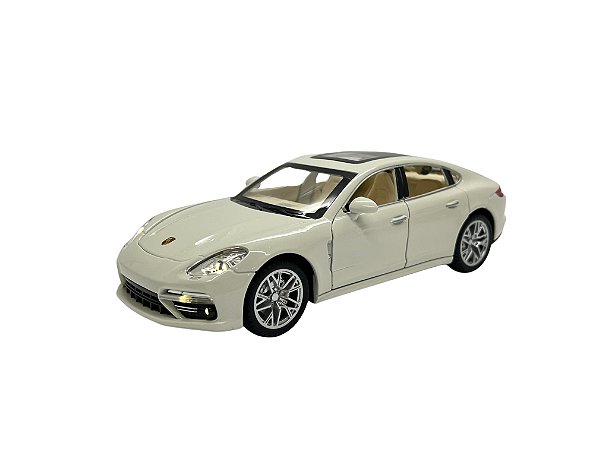 Miniatura Porsche Panamera S Acende Luz e Som Metal 1:24