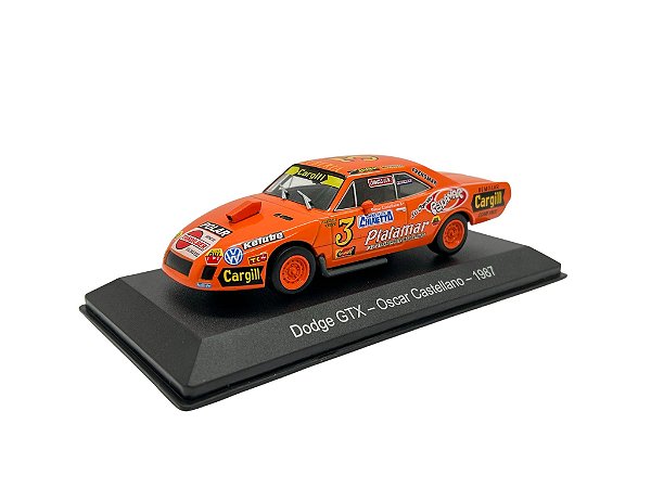 Miniatura Nascar Dodge GTX Oscar Castellano 1987 1:43