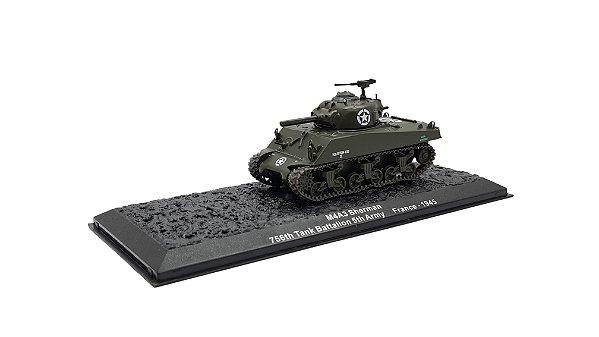 Miniatura Caminhão Tanque De Guerra Nº 24 M4a3 1945 1:72
