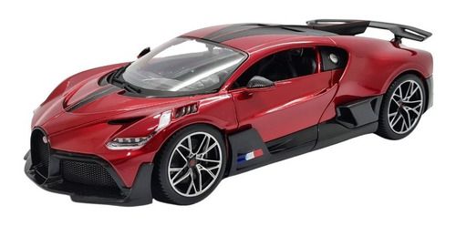Miniatura Bugatti Divo Vermelho Burago 1:18