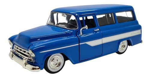 Miniatura Chevy Suburban 1957 Azul Jada Trucks 1:24