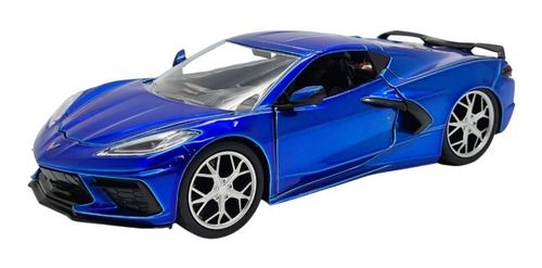 Miniatura Chevrolet Corvette C8 Stingray Azul Jada 1:24