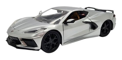 Miniatura Chevrolet Corvette C8 Stingray Prata Jada 1:24