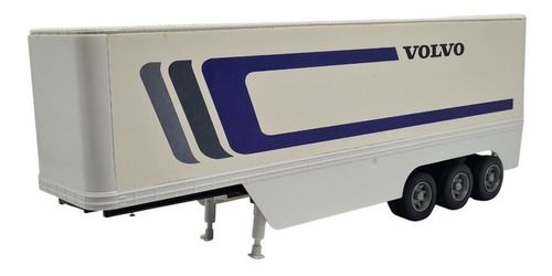 Miniatura Carreta Baú Container Volvo Welly 1:32