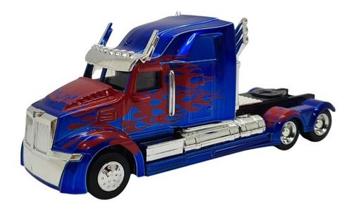 Miniatura Caminhão Optimus Prime Transformers Jada 1:50