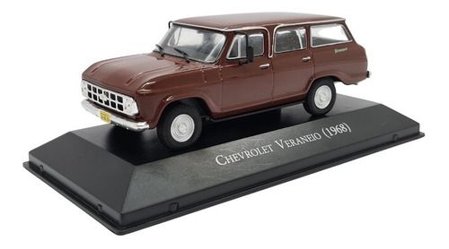 Miniatura Chevrolet Veraneio 1968 Marrom Metal 1:43