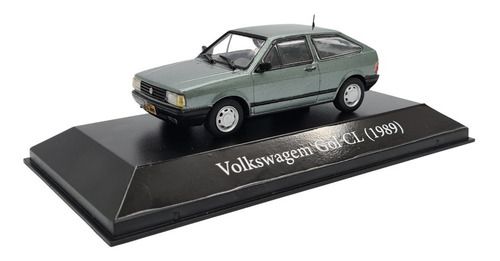 Miniatura Volkswagen Gol Cl 1989 Verde Agua Metal 1:43