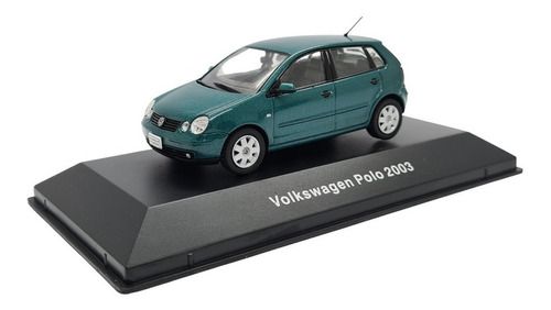 Miniatura Coleção Volkswagen Nº 56 Polo 2003 Verde 1:43
