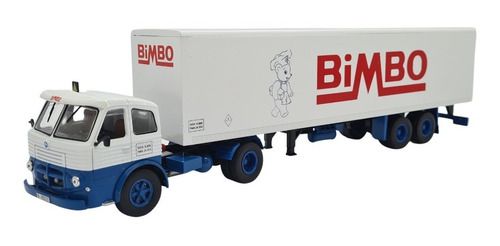 Miniatura Caminhão Articulado Pegaso Carreta Binbo Baú 1:43