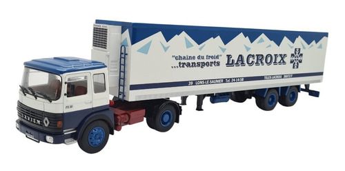 Miniatura Caminhão Articulado Saviem Carreta Lacroix 1:43