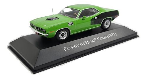 Miniatura Plymouth Hemi Cuda 1971 Coleção American Nº09 1:43