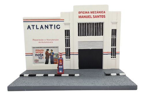Miniatura Diorama Posto Atlantic Coleção Inesquecíveis 1:43