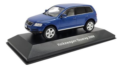 Miniatura Coleção Volkswagen Nº 37 Touareg 2006 Azul 1:43