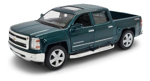 Miniatura Chevrolet Silverado Verde Metal Kinsmart 1:46