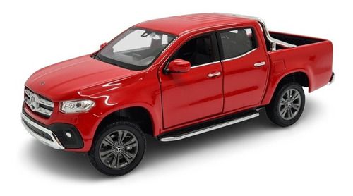 Miniatura Mercedes Benz X Class Vermelho Metal Welly 1:24