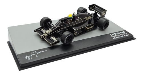Miniatura Fórmula 1 F1 Ayrton Senna Lotus 98t 1986 1:43