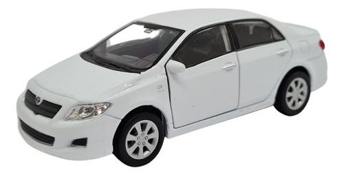 Miniatura Toyota Corolla Branco Metal Escala 1:36