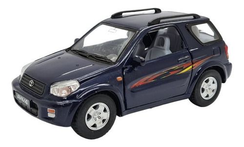 Miniatura Toyota Rav4 Azul Metal Kinsmart 1:32