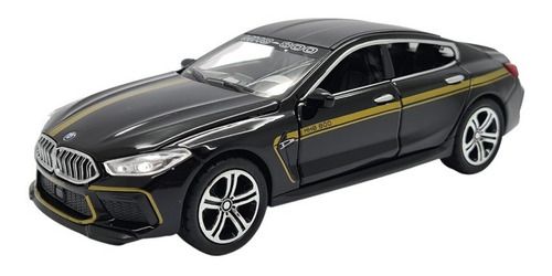 Miniatura Bmw M8 Mh8 800 Preto Acende Luz/som 1:32