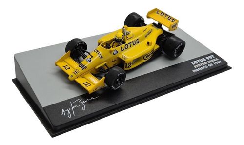 Miniatura Fórmula 1 F1 Ayrton Senna Lotus 99t 1987 1:43