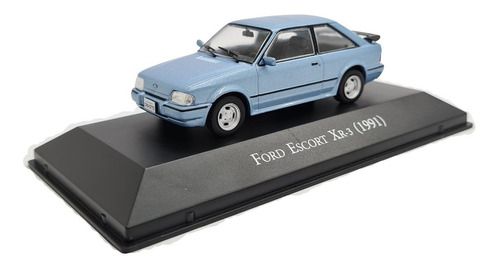 Miniatura Ford Escort Xr3 1991 Azul Inesquecíveis 1:43