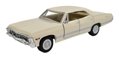 Miniatura Chevrolet Impala 1967 Bege Metal 1:43