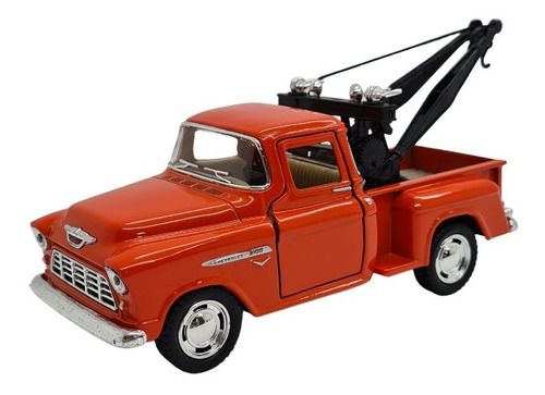 Miniatura Chevrolet Stepside 1955 Guincho Laranja 1:32