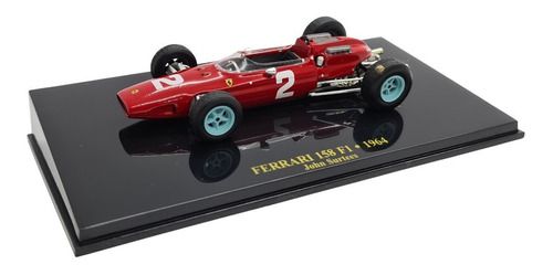 Miniatura Ferrari 158 F1 1964 John Surte Vermelho Metal 1:43