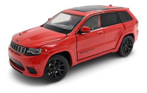 Miniatura Jeep Grand Cherokee Vermelho Acende Luz/som 1:32