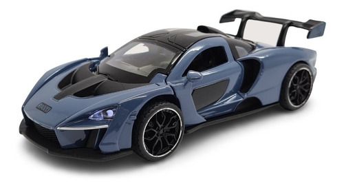 Miniatura Mclaren Ayrton Senna Azul Acende Luz/som 1:32