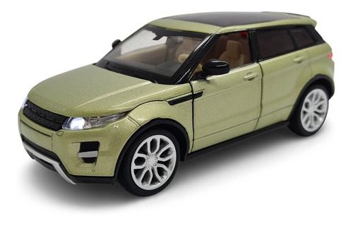 Miniatura Land Rover Evoque Verde Acende Luz E Som 1:32