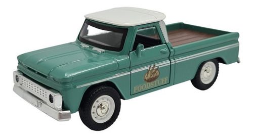 Miniatura Camionete Pick-up Verde Acende Luz E Som 1:38