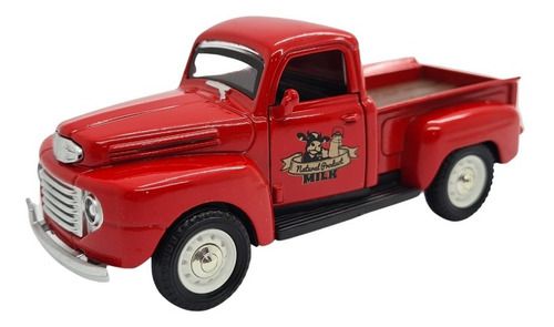 Miniatura Camionete Pick-up Vermelho Acende Luz E Som 1:38