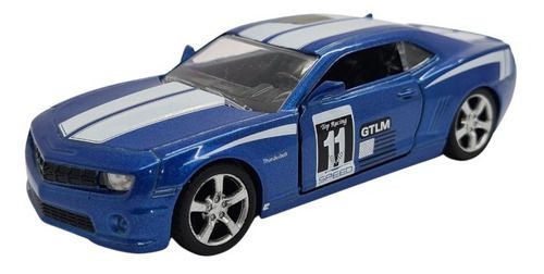Miniatura Chevrolet Camaro Racing Azul 1:38