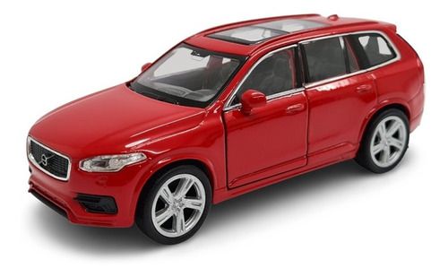 Miniatura Volvo Xc90 Vermelho Metal 1:38